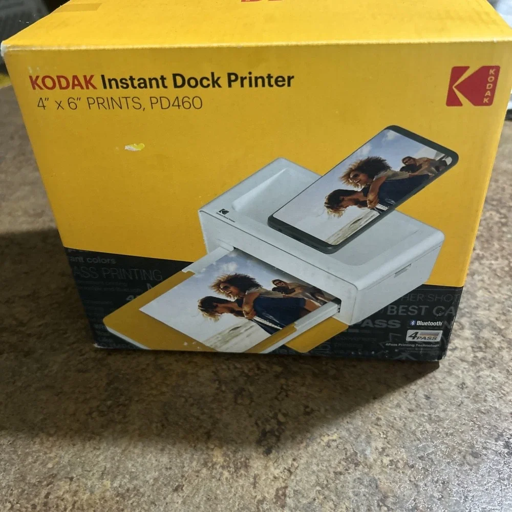 KODAK Dock Plus 4PASS Instant Photo Printer with Extra Paper